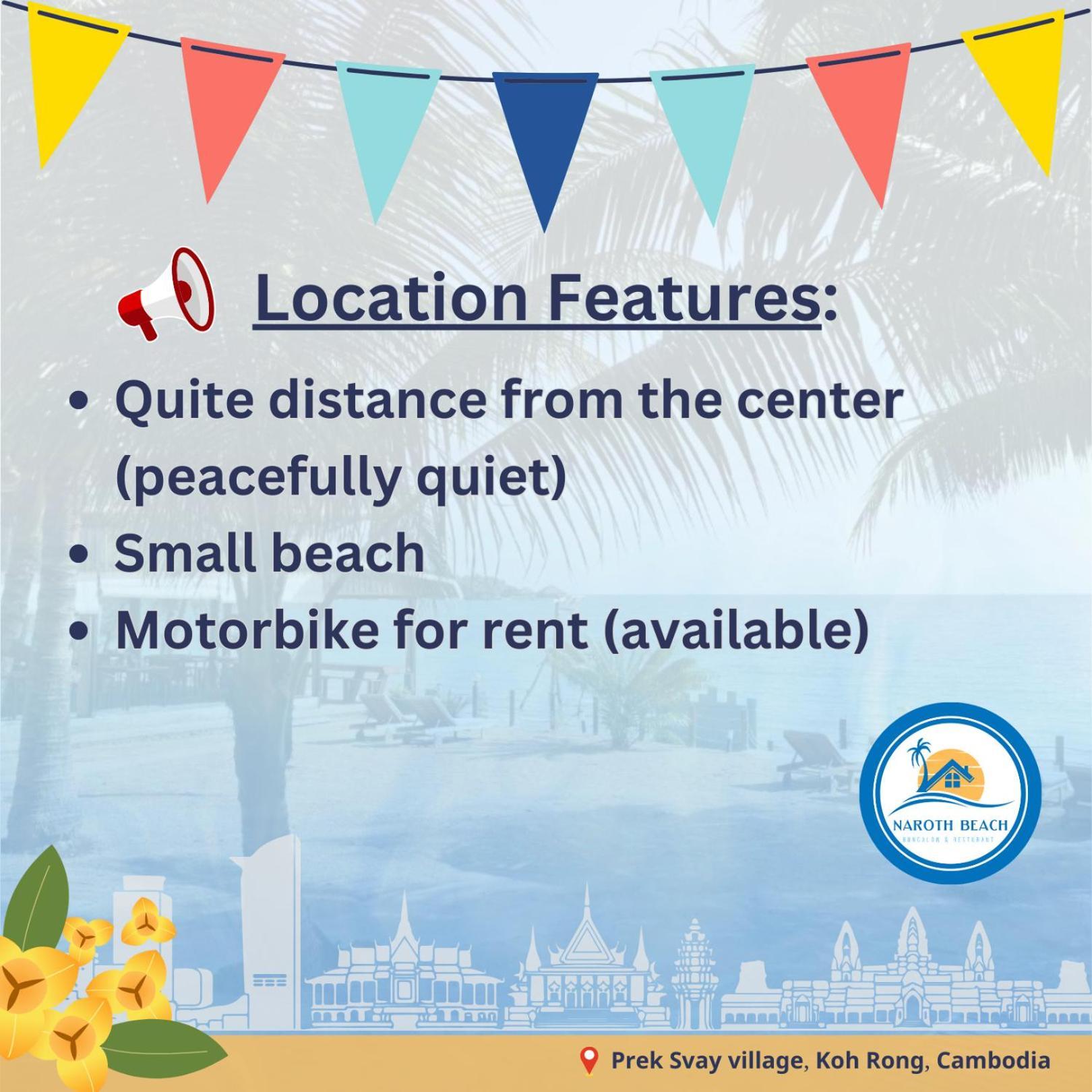 Naroth Beach Bungalow Prek Svay Village Zewnętrze zdjęcie